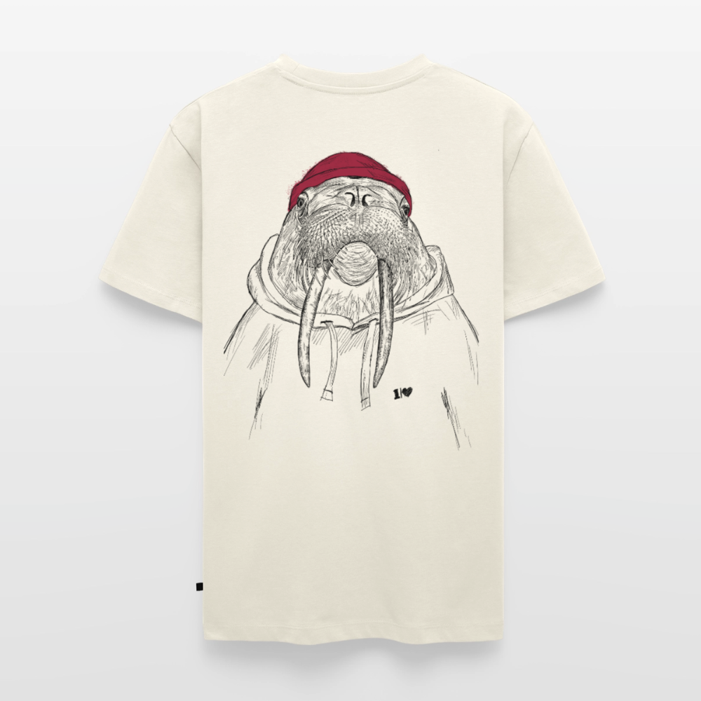 Kurt Hansen Walross - Unisex Premium T-Shirt - Naturweiß