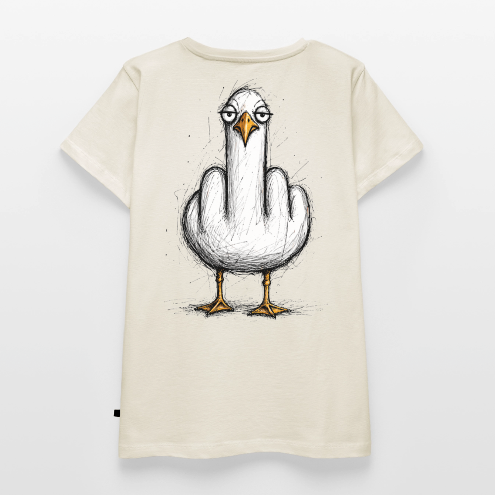 F**k You Möwe - Frauen Premium T-Shirt - Naturweiß