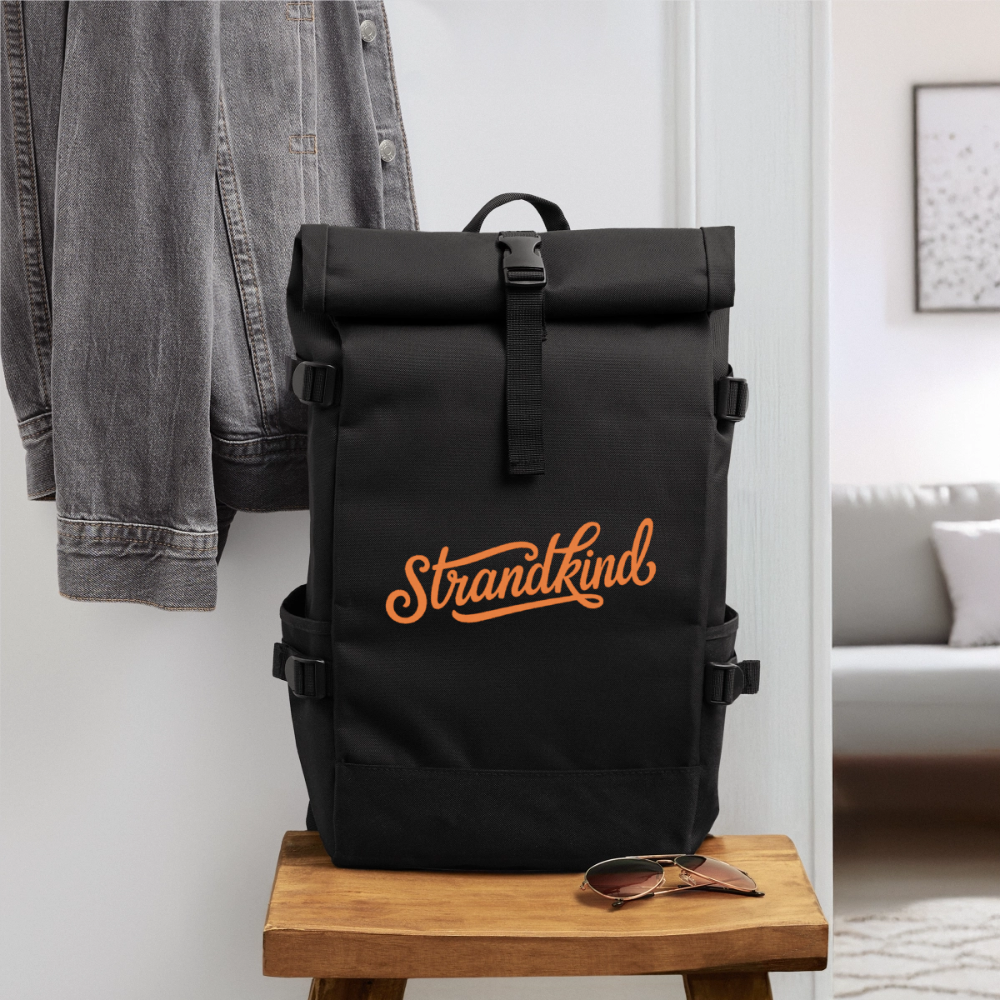 Strandkind - Rolltop Rucksack - Schwarz