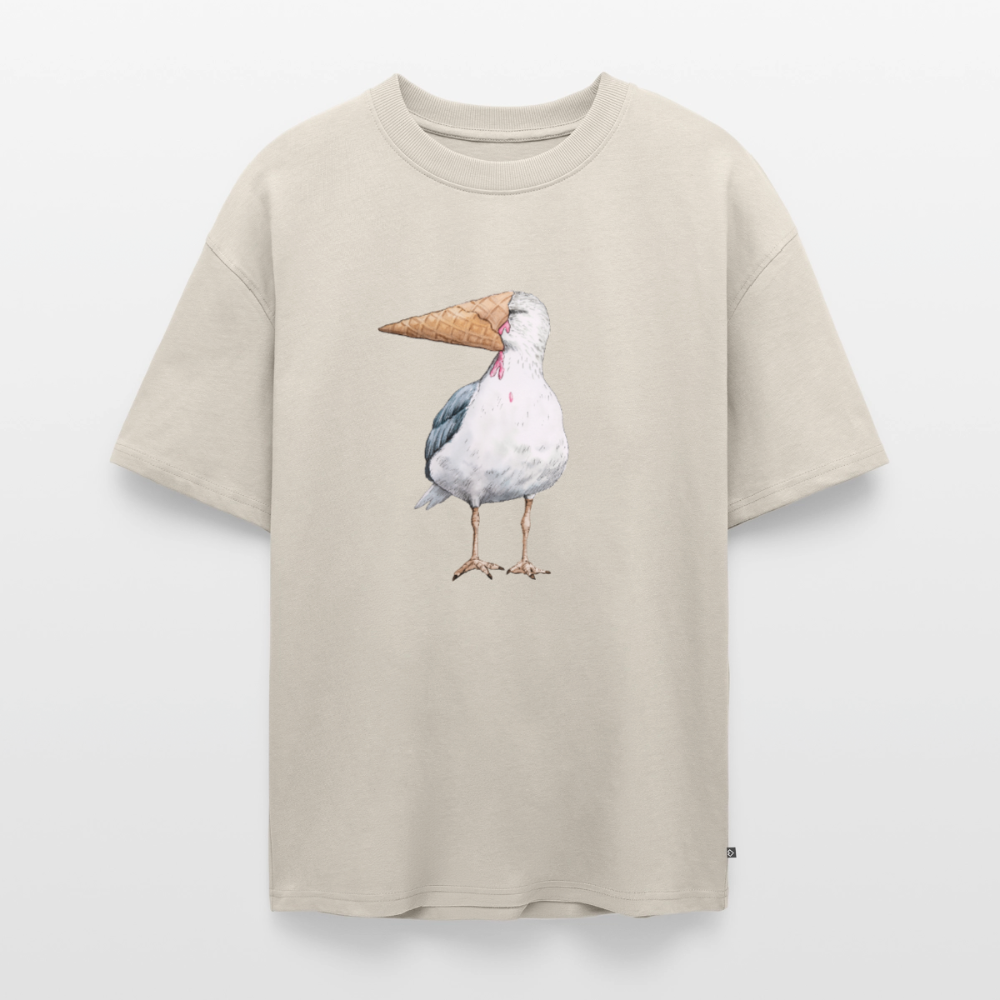 Eisvogel - Unisex Premium Oversized Bio T-Shirt - Beige