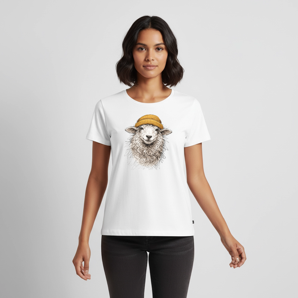 Schaf - Frauen Premium T-Shirt - Weiß