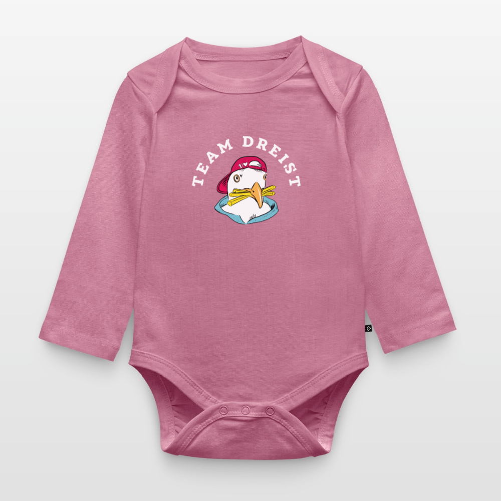 Team Dreist - Baby Bio-Langarm-Body - Mauve