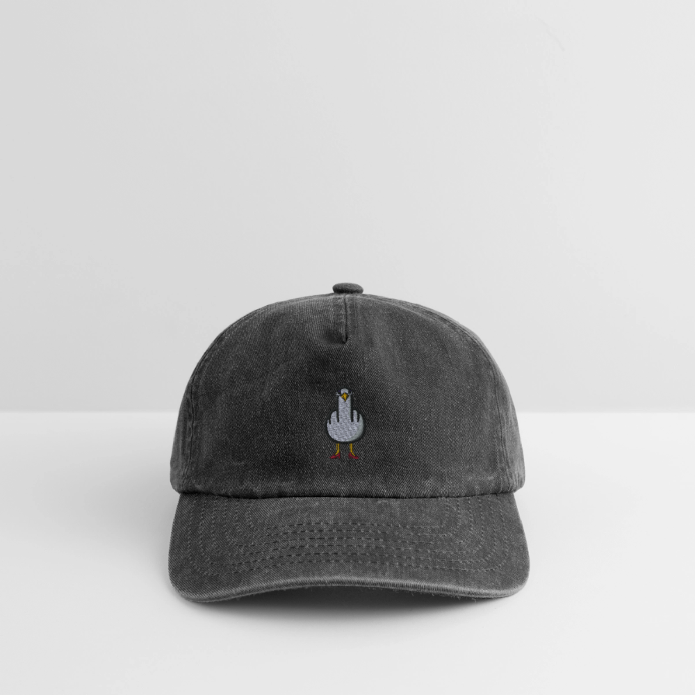 F**k You Möwenlady - Relaxed Vintage Cap - Vintage Schwarz