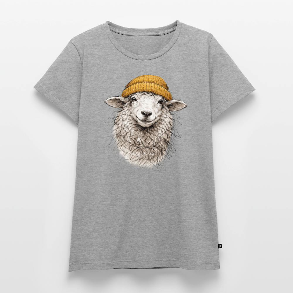 Schaf - Frauen Premium T-Shirt - Grau meliert