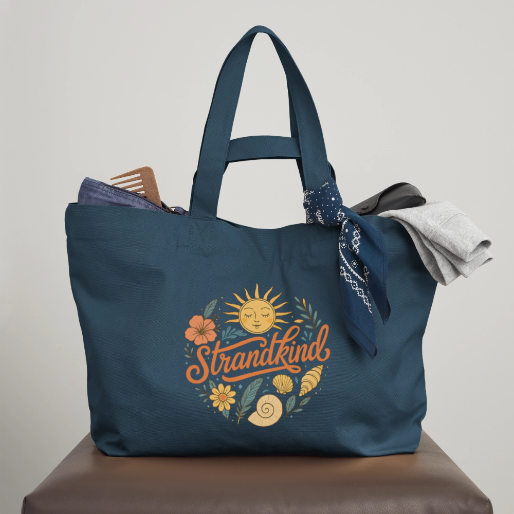Strandkind - Recycelte Shopping Bag - Tiefes Teal