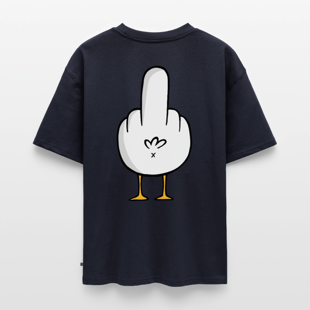 F**k You Möwe - Unisex Premium Oversized Bio T-Shirt - Navy