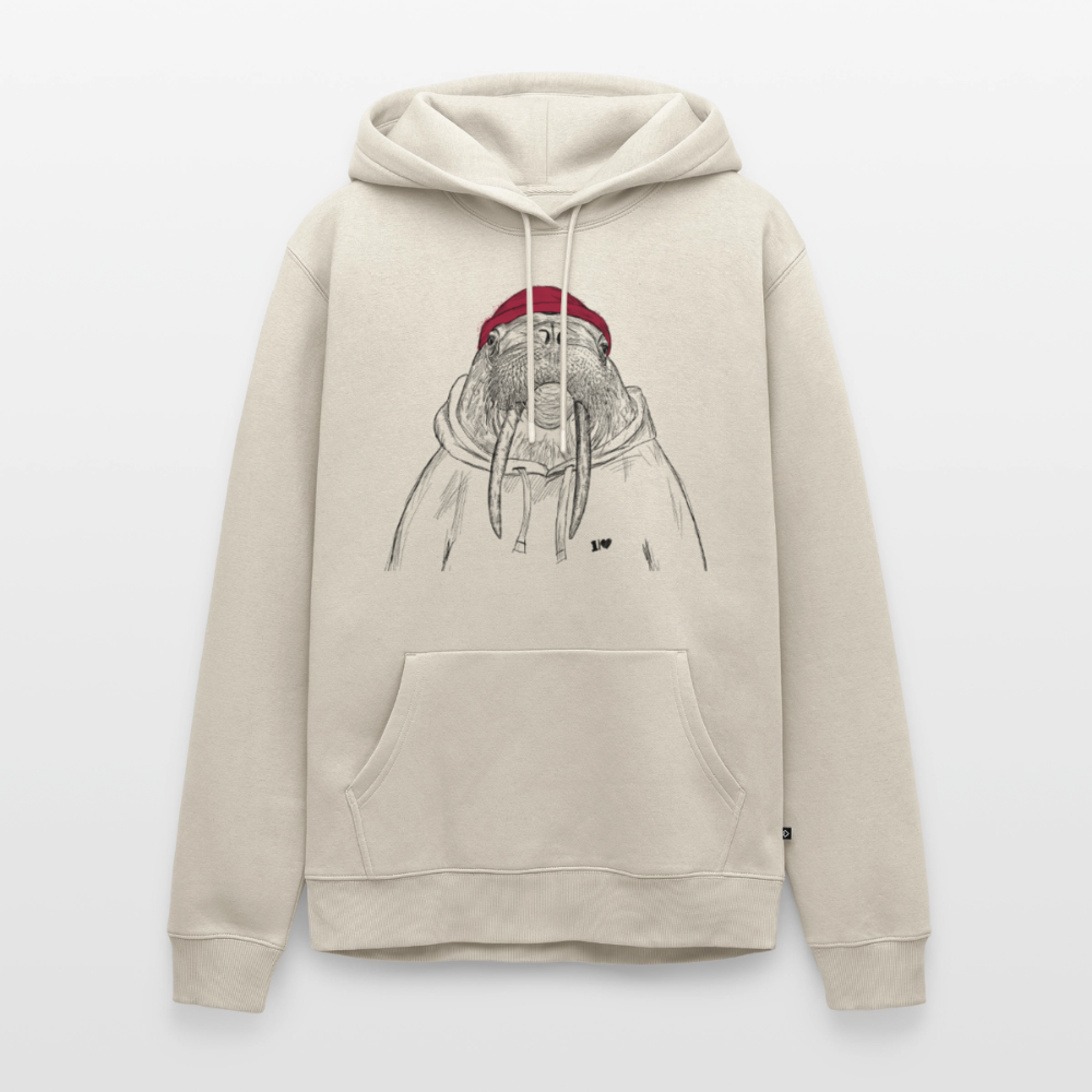 Kurt Hansen Walross - Unisex Premium Hoodie - Beige