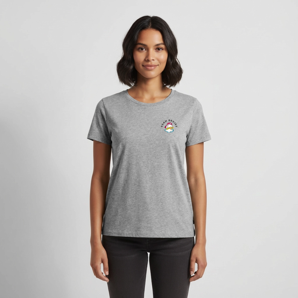 Team Dreist - Frauen Premium T-Shirt - Grau meliert