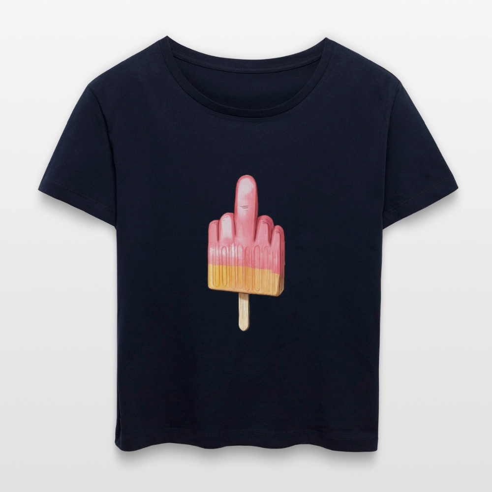 F**k You Eis - Relaxed Frauen Bio-T-Shirt - Navy
