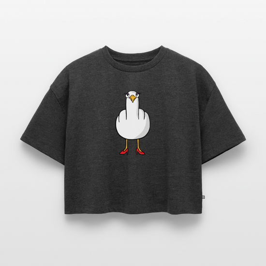 F**k You Seagull Lady - Women's Oversized Cropped T-Shirt