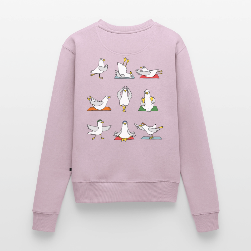 Yoga Möwen - Frauen Premium Pullover - Altrosa