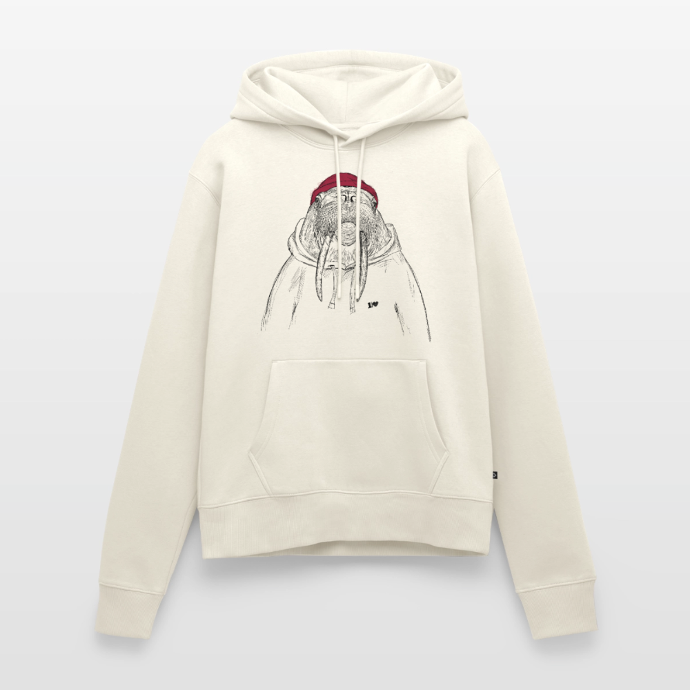 Kurt Hansen Walross - Frauen Premium Hoodie - Naturweiß