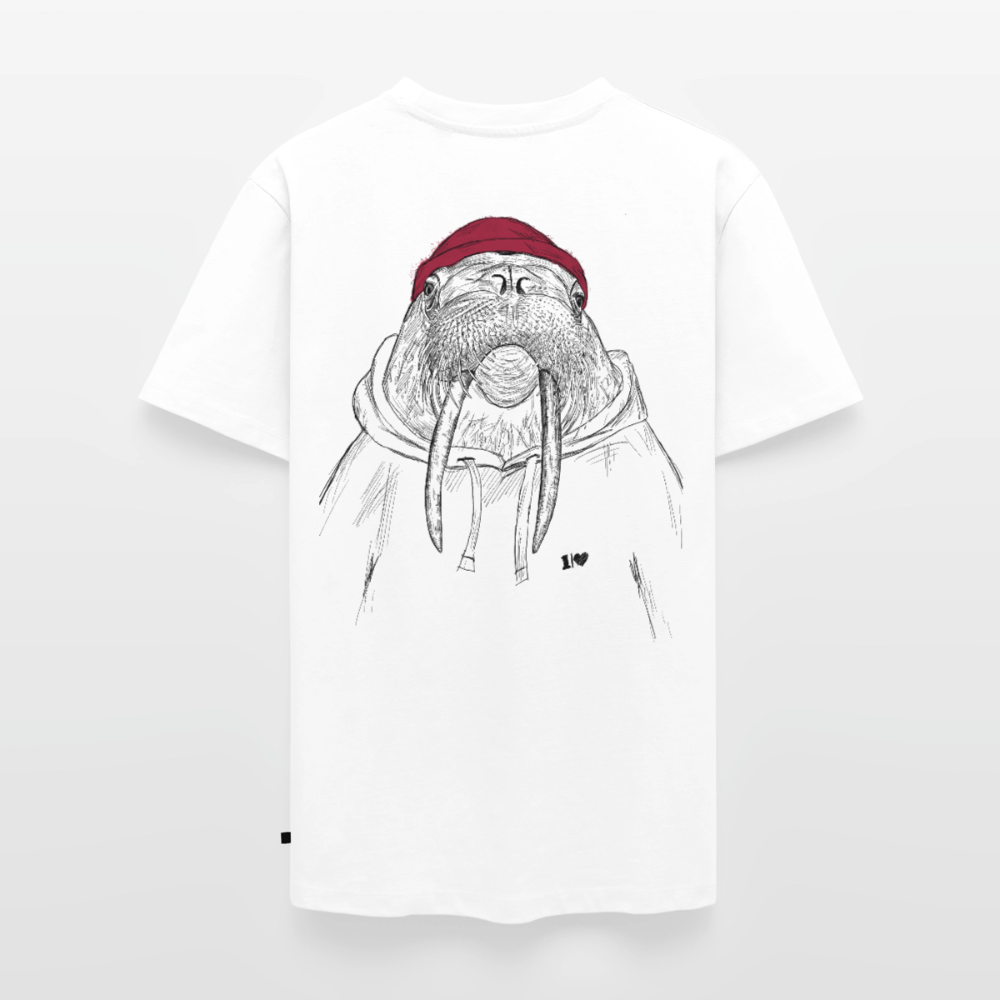 Kurt Hansen Walross - Unisex Premium T-Shirt - Weiß