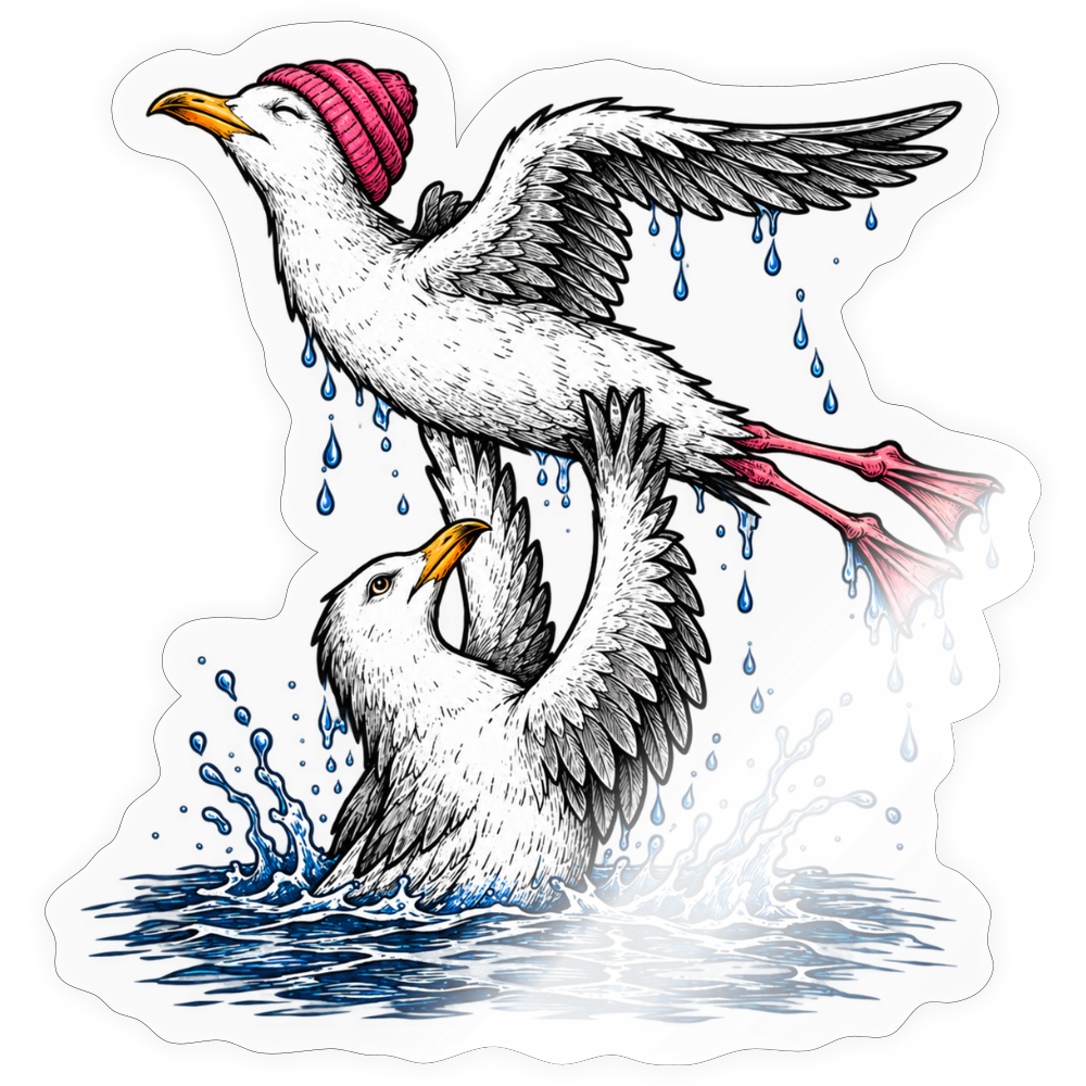 Dirty Dancing Möwen - Sticker Größe S (10 x 10 cm)