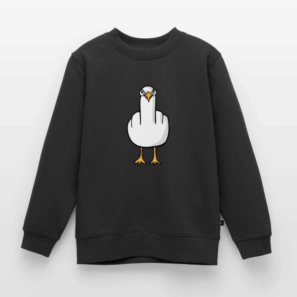 F**k You Möwe - Kinder Premium Pullover - Schwarz