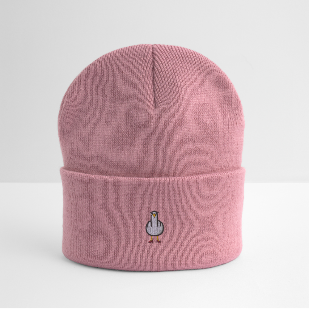 F**k You Möwenlady - Bestickte Wintermütze - Rosa