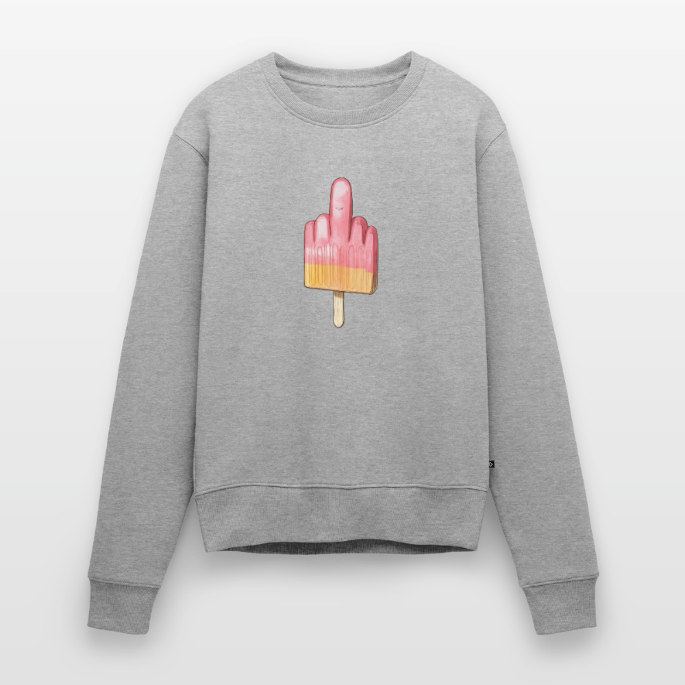 F**k You Eis - Frauen Premium Pullover - Grau meliert