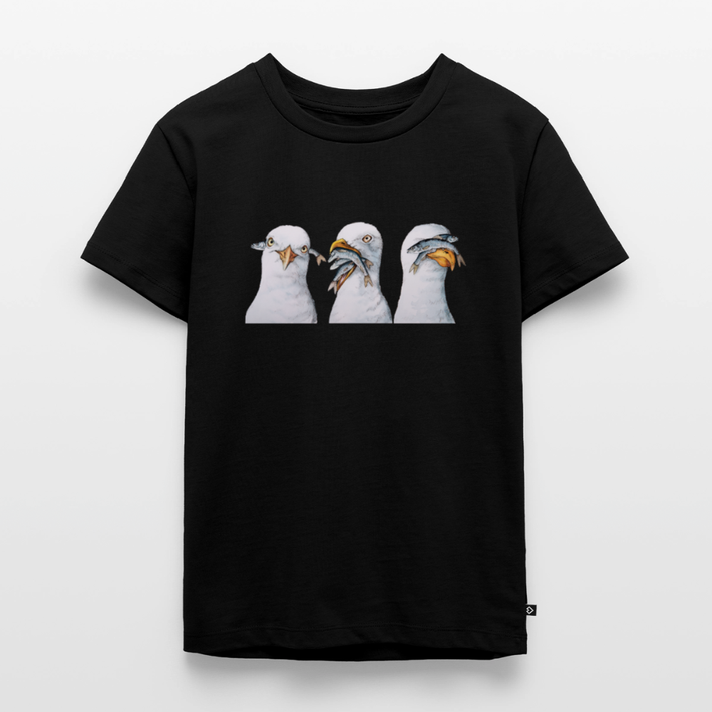 Drei Weise Möwen - Kinder Premium T-Shirt - Schwarz