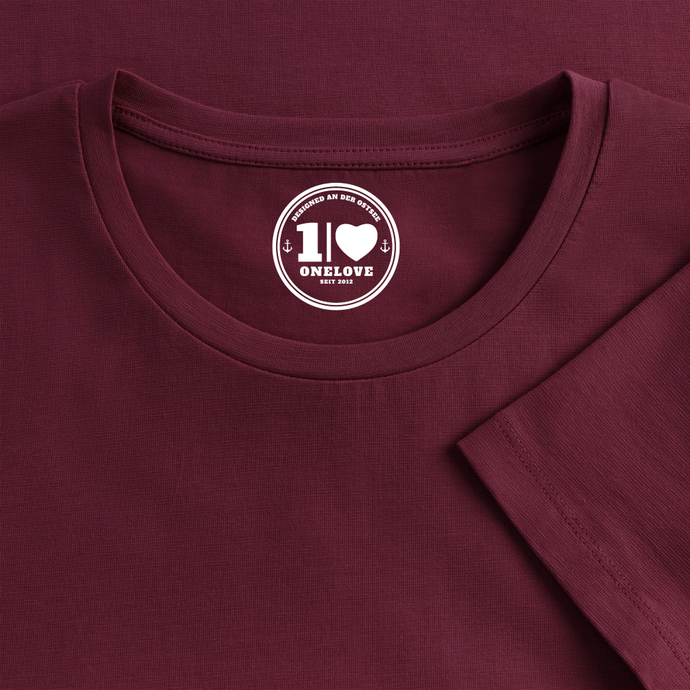 Wellenherz Stick - Frauen Premium T-Shirt - Burgunderrot