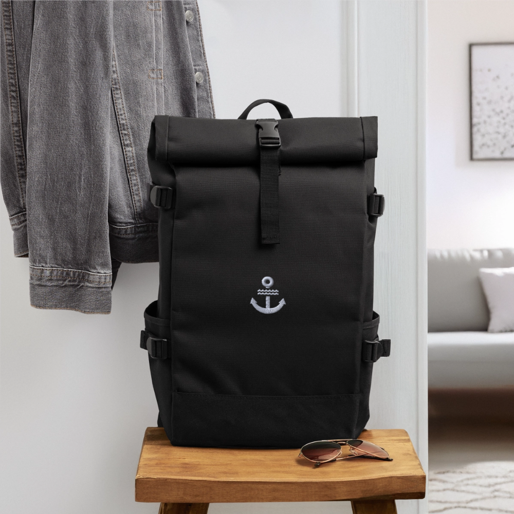 Anker - Rolltop Rucksack - Schwarz