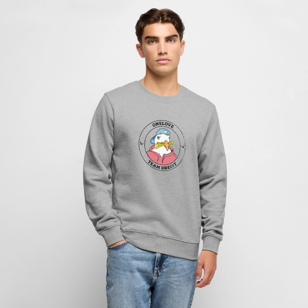 Team Dreist - Unisex Premium Pullover - Grau meliert