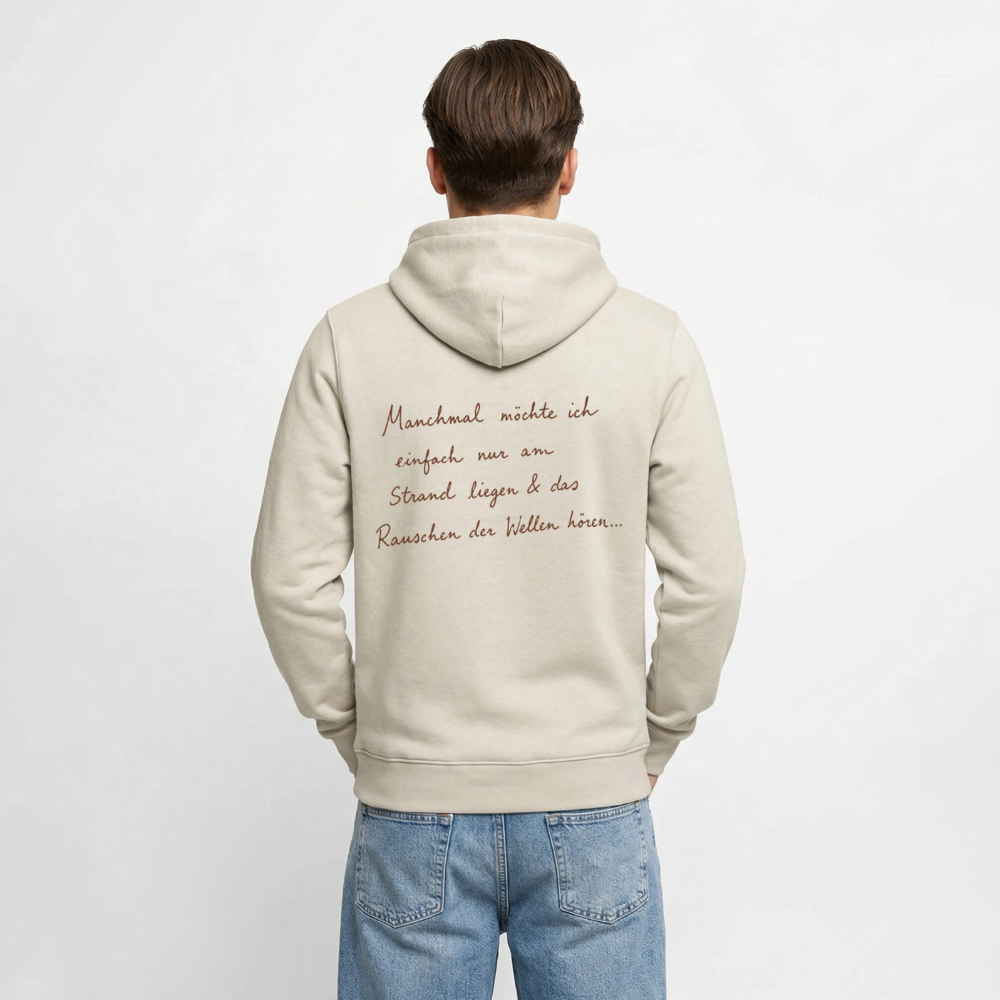 Ab an den Strand - Unisex Premium Hoodie - Beige