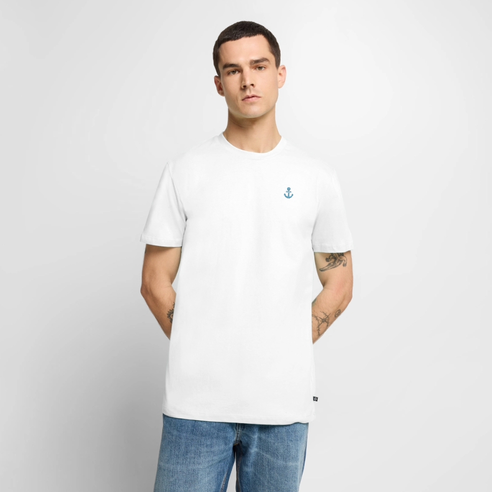 Anker Stick - Männer Premium T-Shirt - Weiß