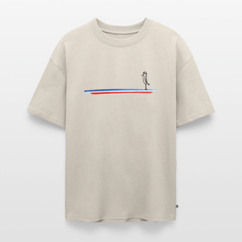 Piepmatz - Unisex Premium Oversized Bio T-Shirt - Beige