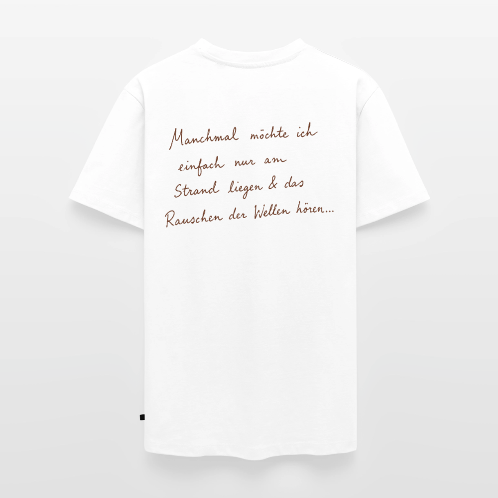 Ab an den Strand - Unisex Premium T-Shirt - Weiß
