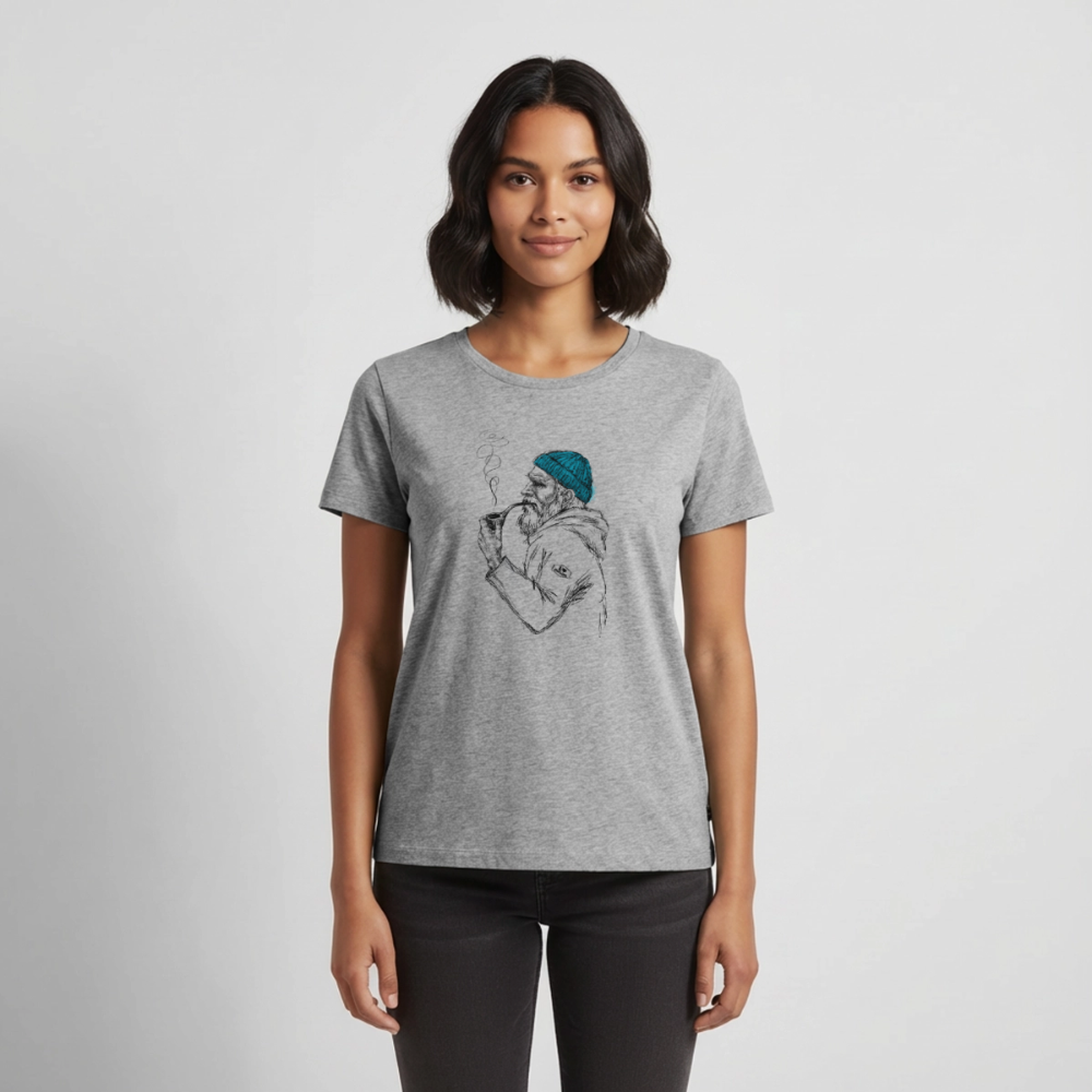 Skipper - Frauen Premium T-Shirt - Grau meliert