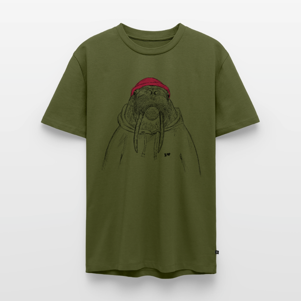 Kurt Hansen Walross - Unisex Premium T-Shirt - Khaki