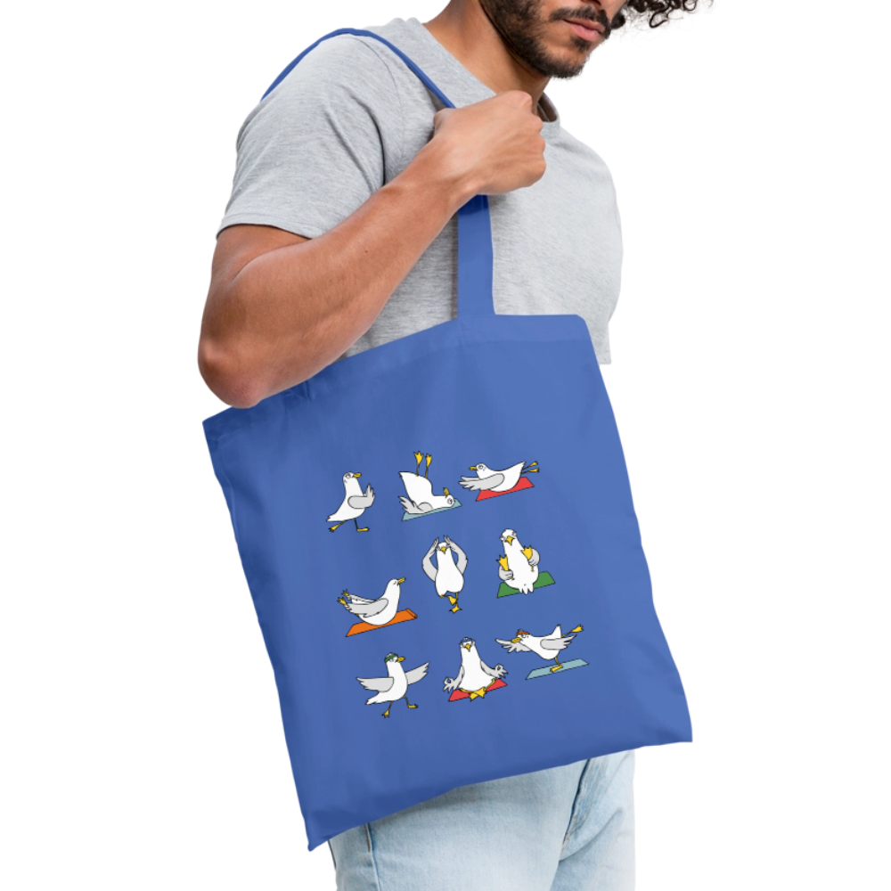 Yoga Möwen - Stoffbeutel - Hellblau
