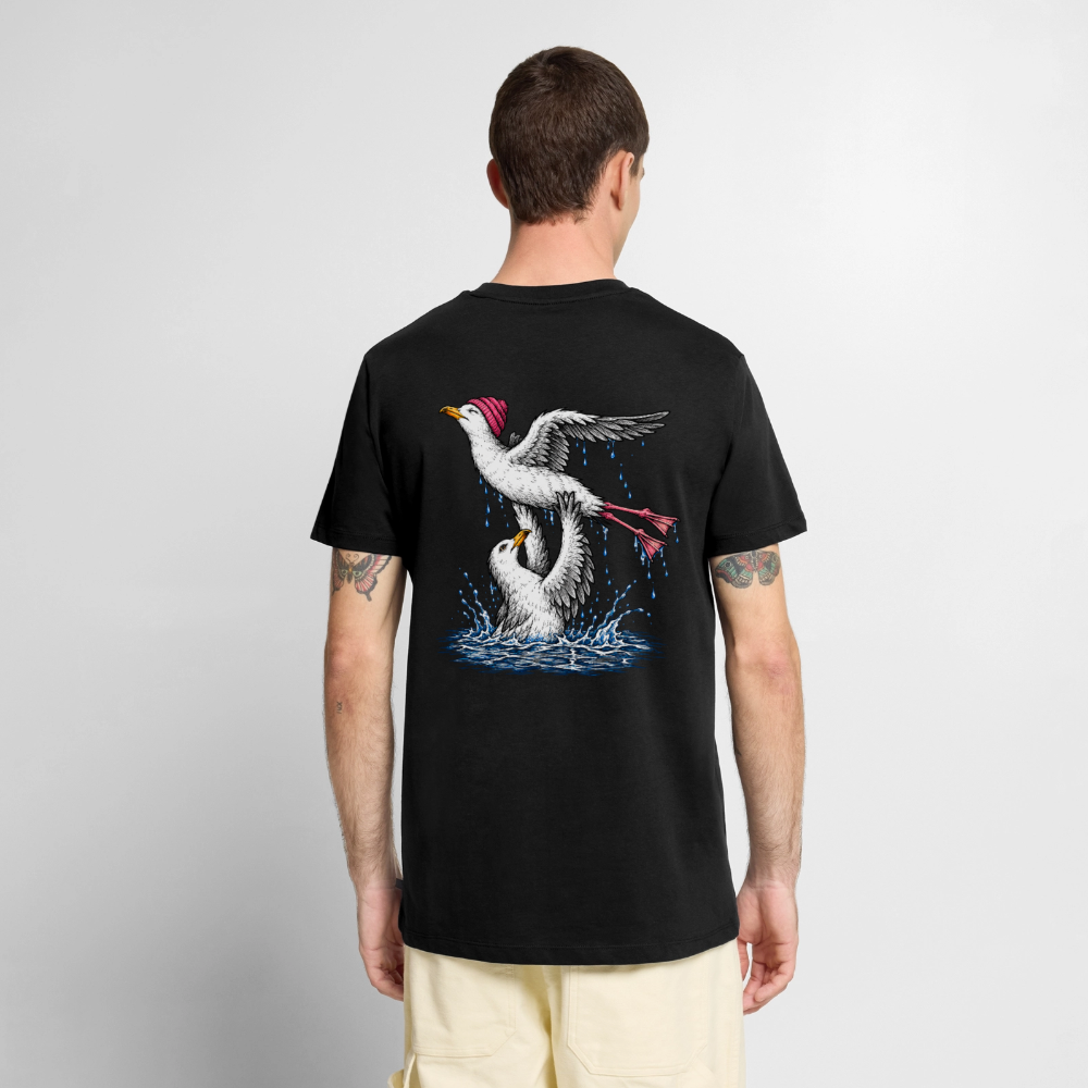 Dirty Möwing - Unisex Premium T-Shirt - Schwarz
