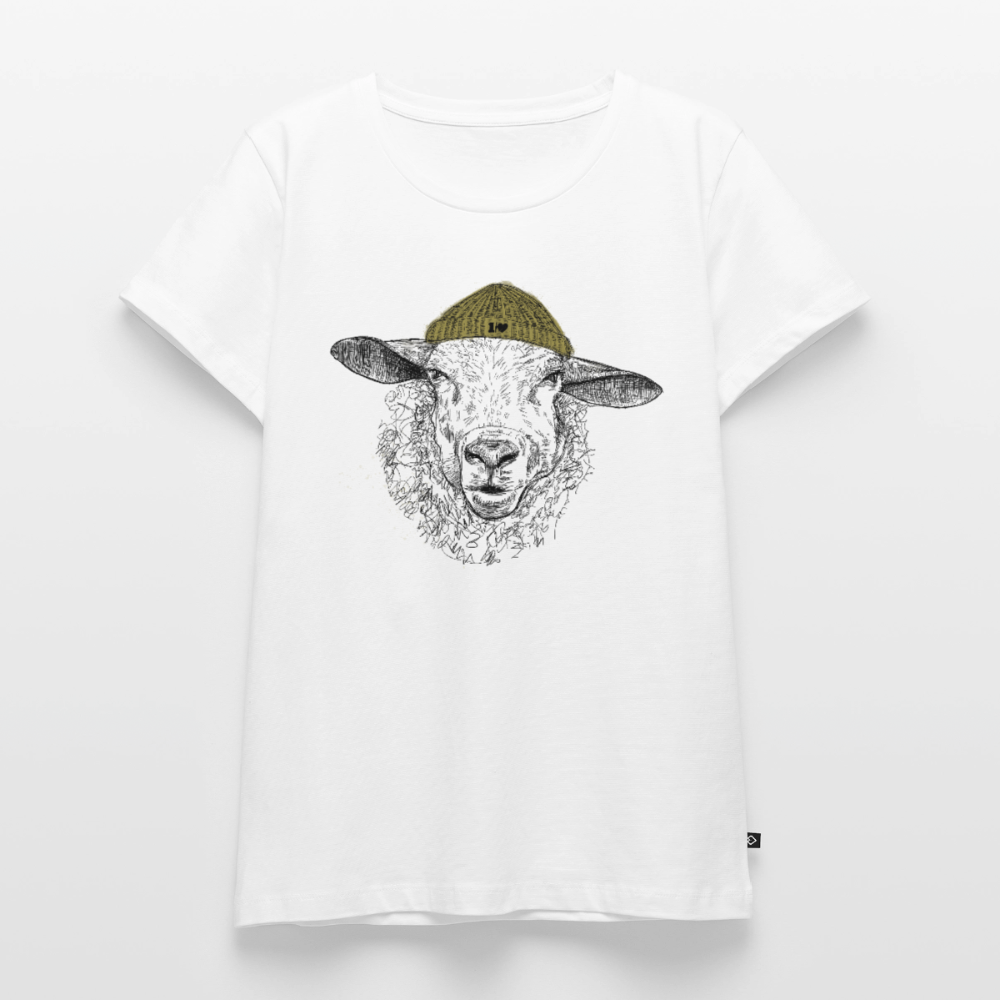 Wolle Schaf - Frauen Premium T-Shirt - Weiß