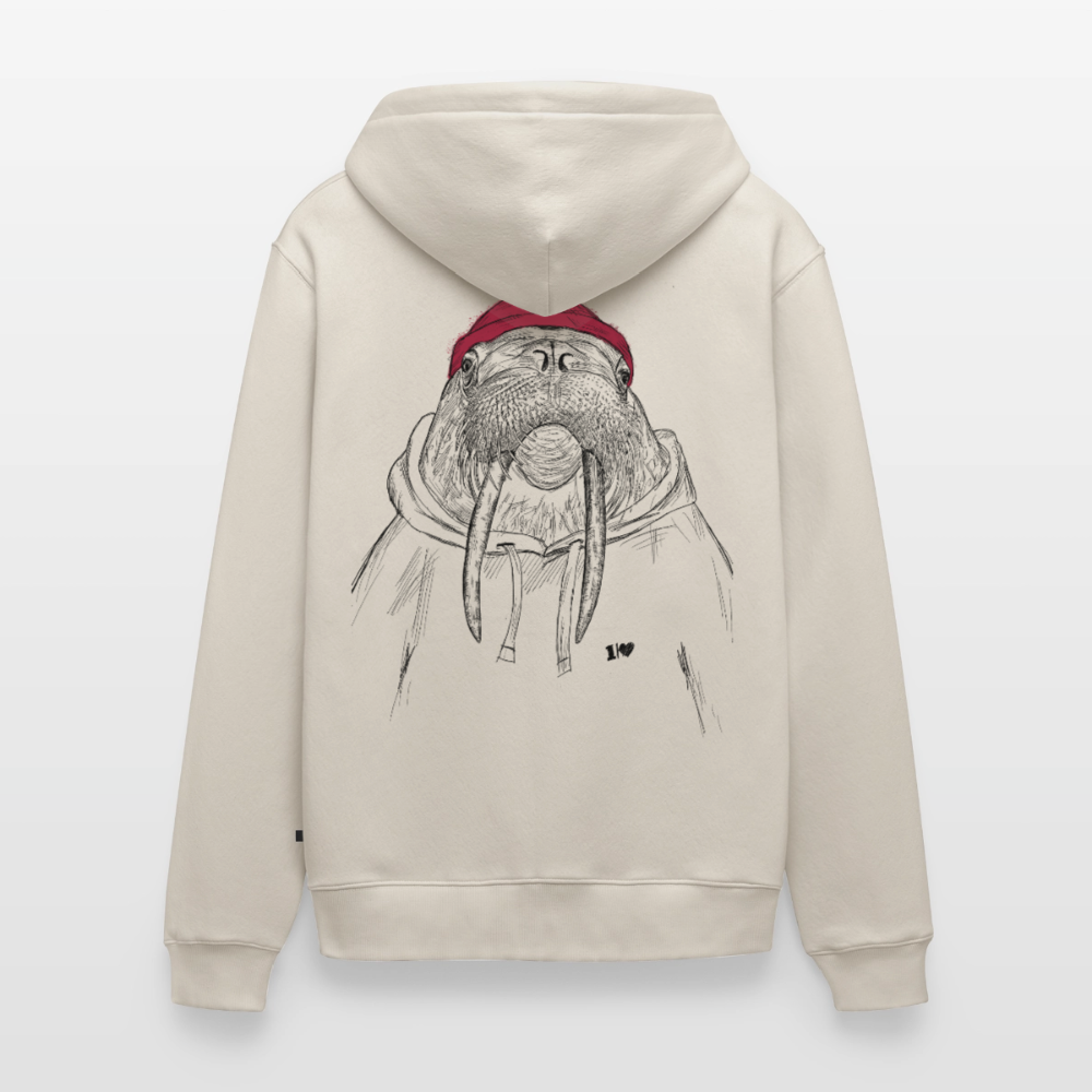 Kurt Hansen Walross - Premium Kapuzenjacke - Beige