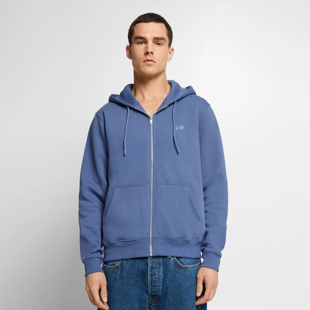 ONELOVE - Unisex Premium Kapuzenjacke - Taubenblau