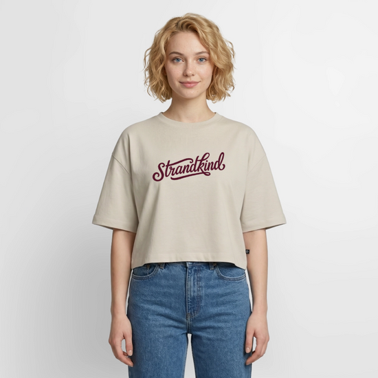 Beach Kid - Women's Oversized Cropped T-Shirt