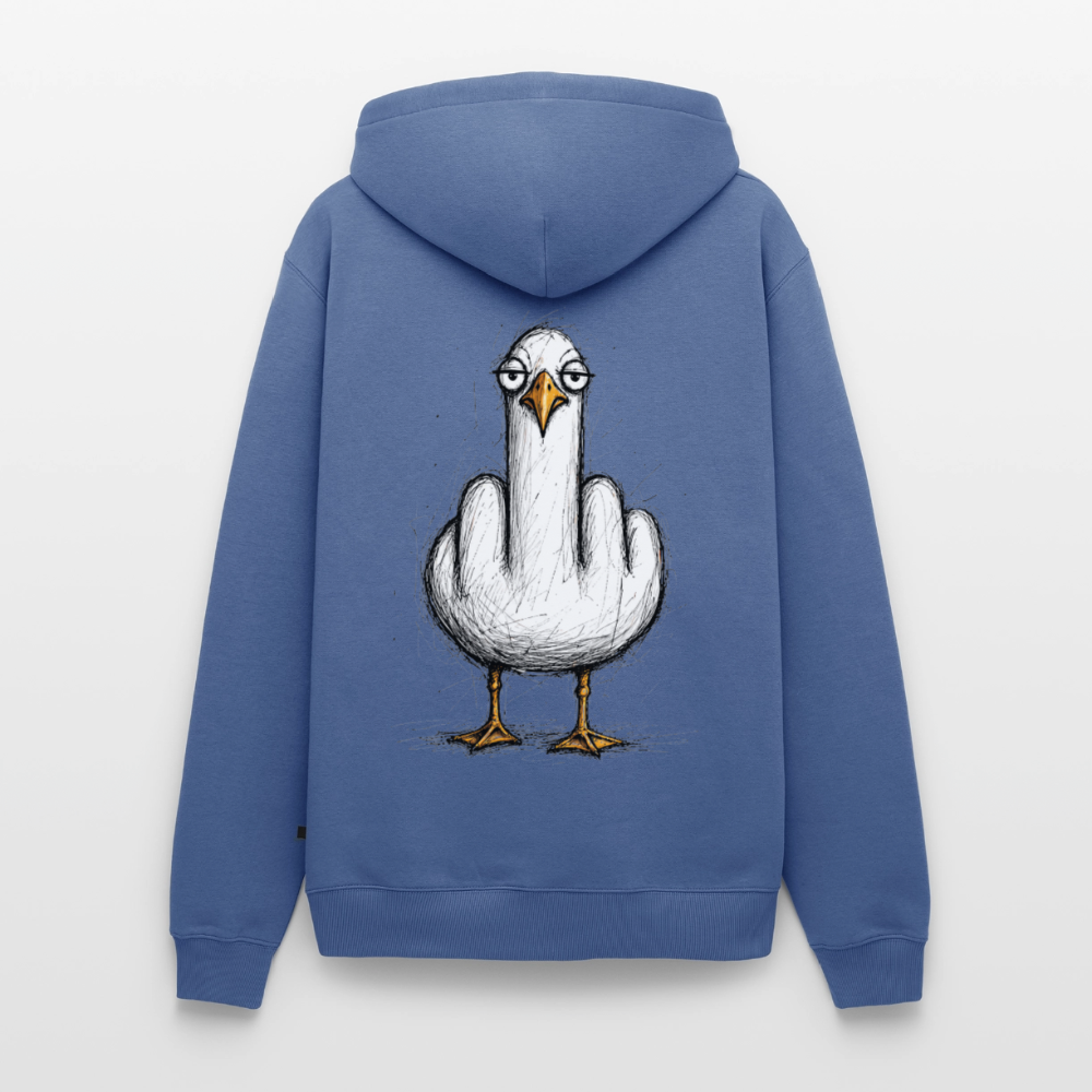 F**k You Möwe - Unisex Premium Hoodie - Taubenblau