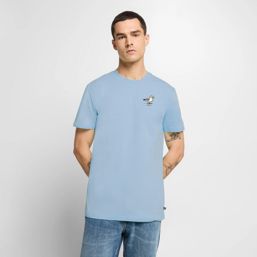 Moin Möwe - Unisex Premium T-Shirt - Hellblau