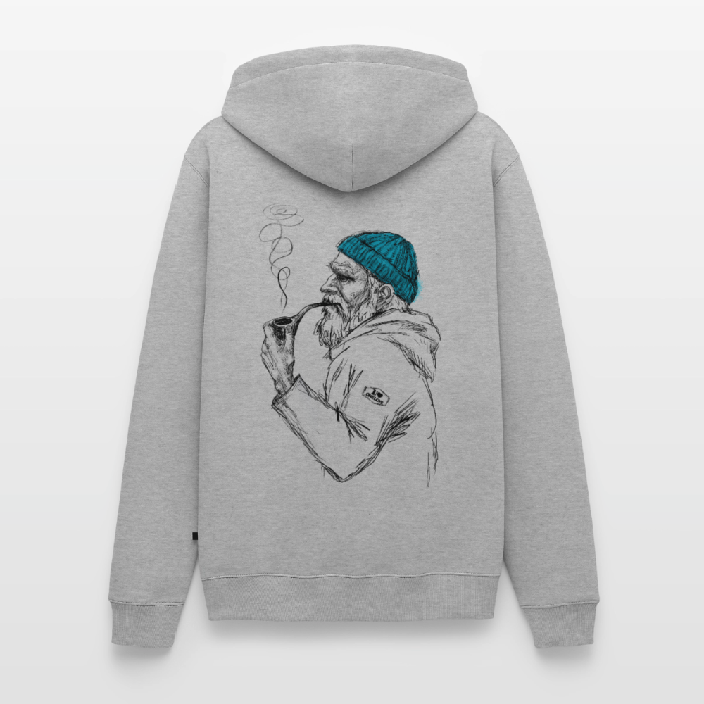 Skipper - Unisex Premium Hoodie - Grau meliert
