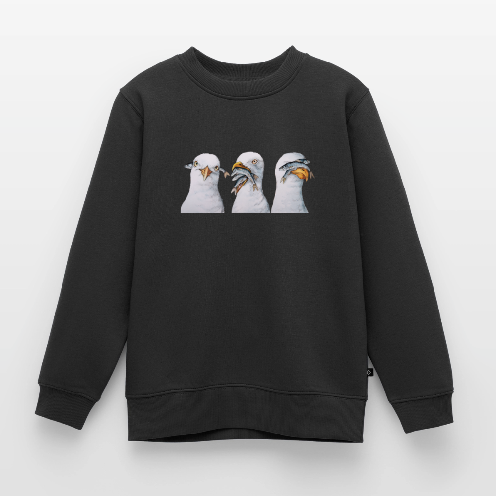 Drei Weise Möwen - Kinder Premium Pullover - Schwarz