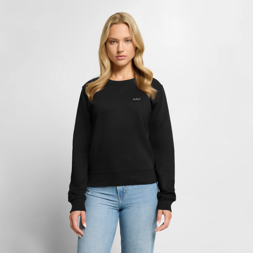 Moin Stick - Frauen Premium Pullover - Schwarz