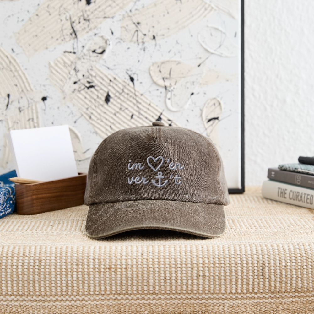Im Herzen Verankert - Relaxed Vintage Cap - Vintage Braun