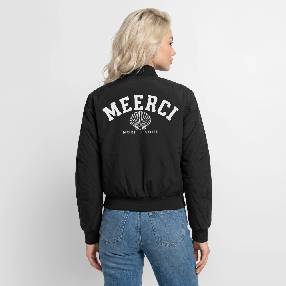 MEERCI - Unisex Bomberjacke - Schwarz