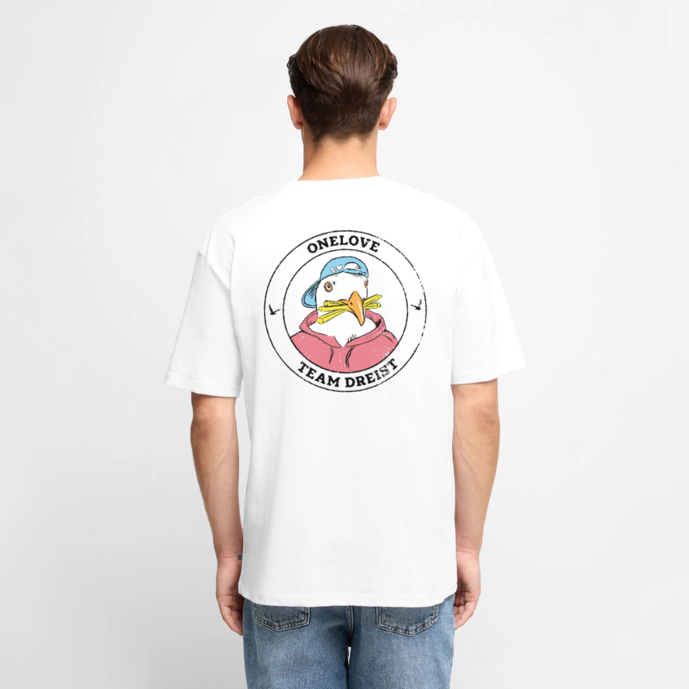 Team Dreist - Unisex Premium Oversized Bio T-Shirt - Weiß