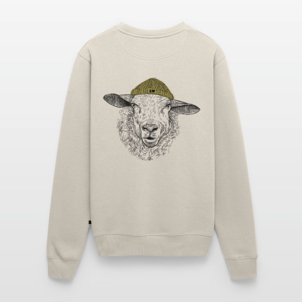 Wolle Schaf - Unisex Premium Pullover - Beige