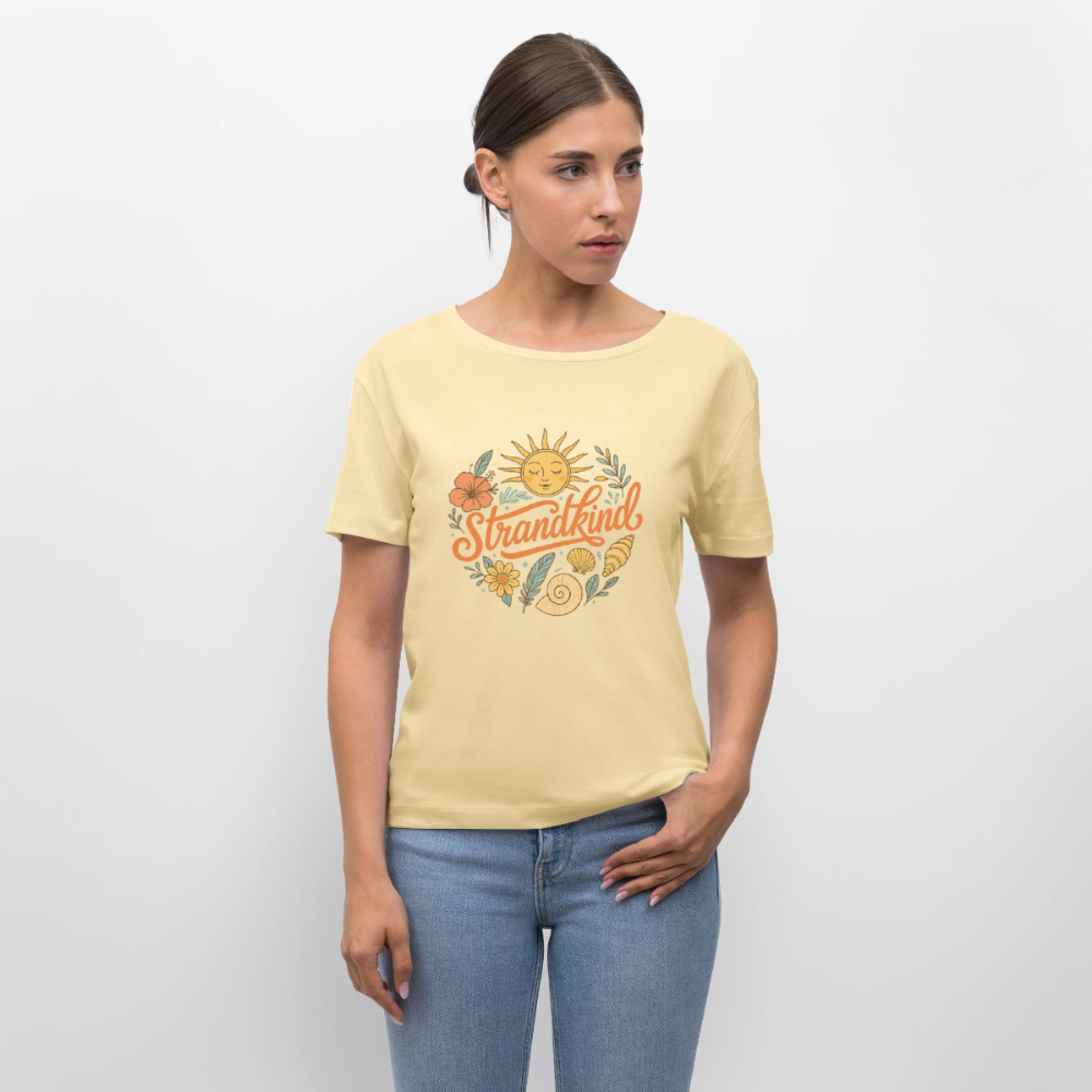 Strandkind - Relaxed Frauen Bio-T-Shirt - Creme
