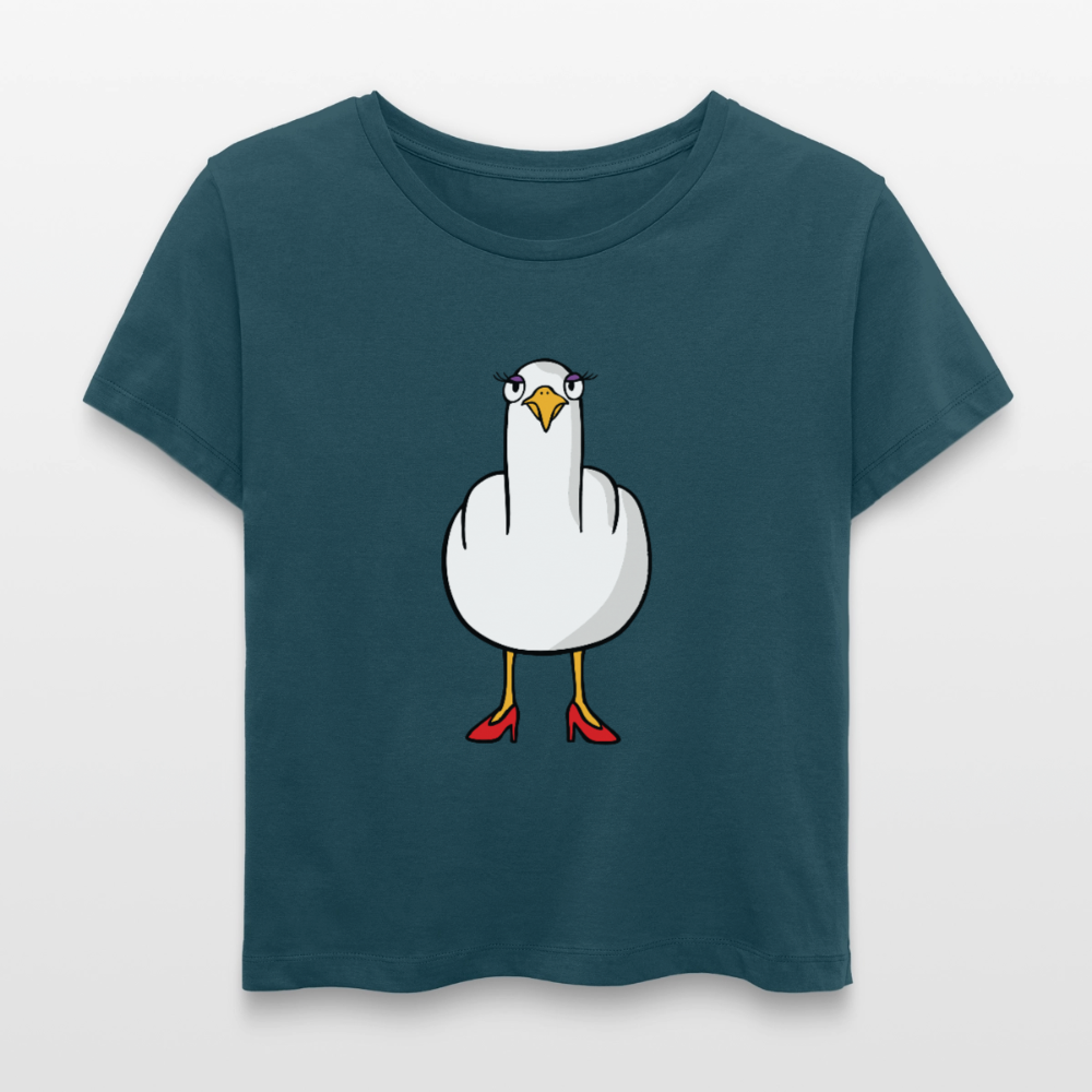 F**k You Möwenlady - Relaxed Frauen Bio-T-Shirt - Dunkles Petrol