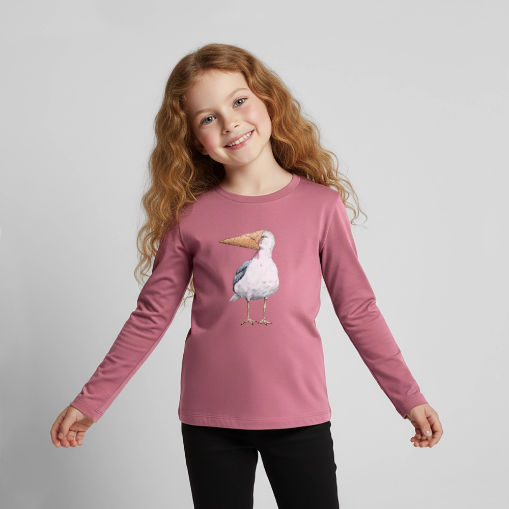 Eisvogel - Kinder Premium Langarmshirt - Mauve