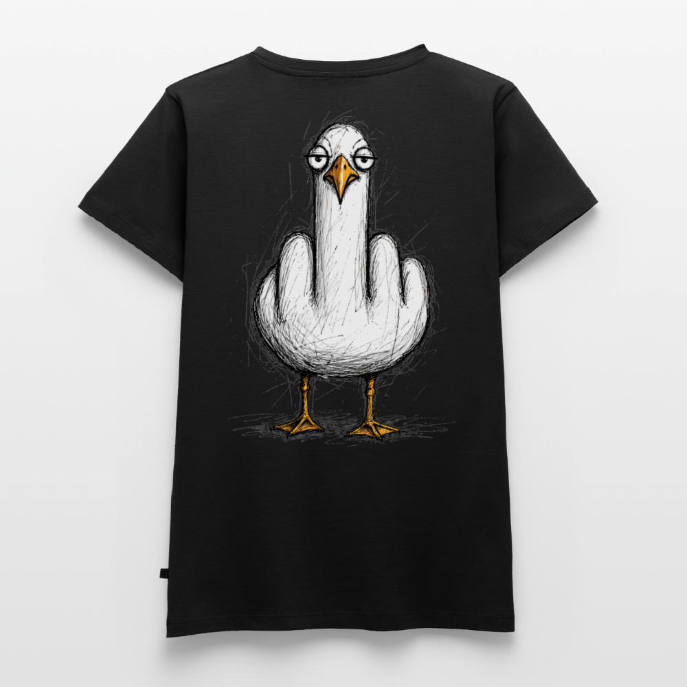 F**k You Möwe - Frauen Premium T-Shirt - Schwarz